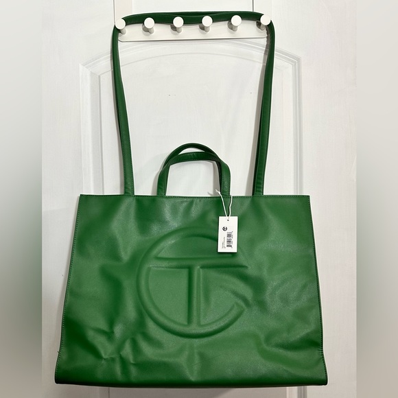 TELFAR Large! Shopping Bag Leaf Green, Sz Large (RARE) - Picture 4 of 12